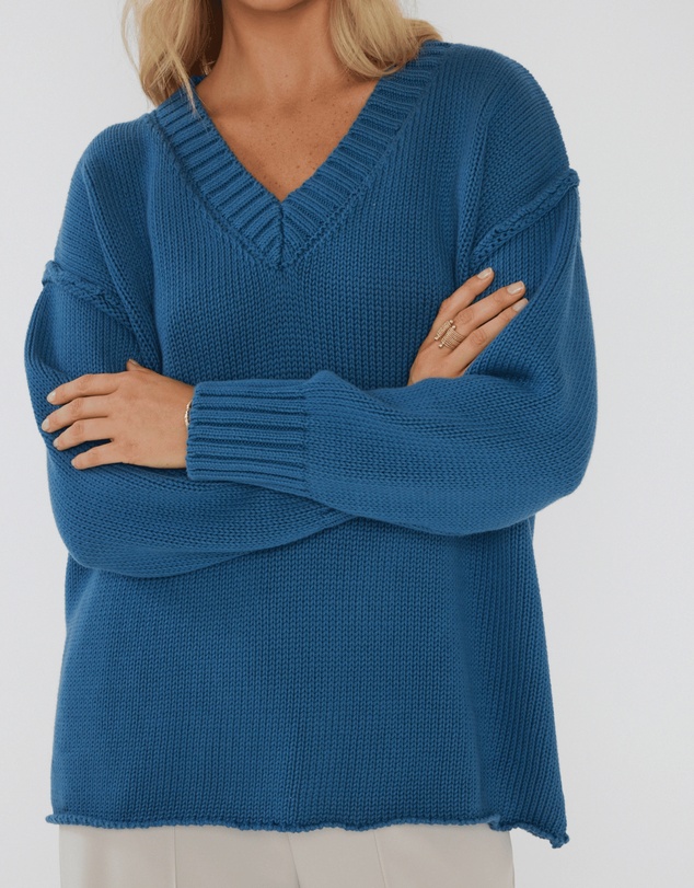 ALEXANDRA - Solace Knit Jumper Teal