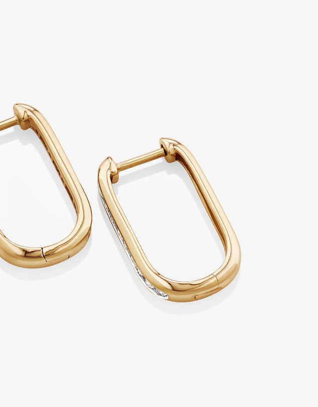 Michael Hill - Huggies with 0.22 Carat TW of Diamonds in 10kt Yellow Gold