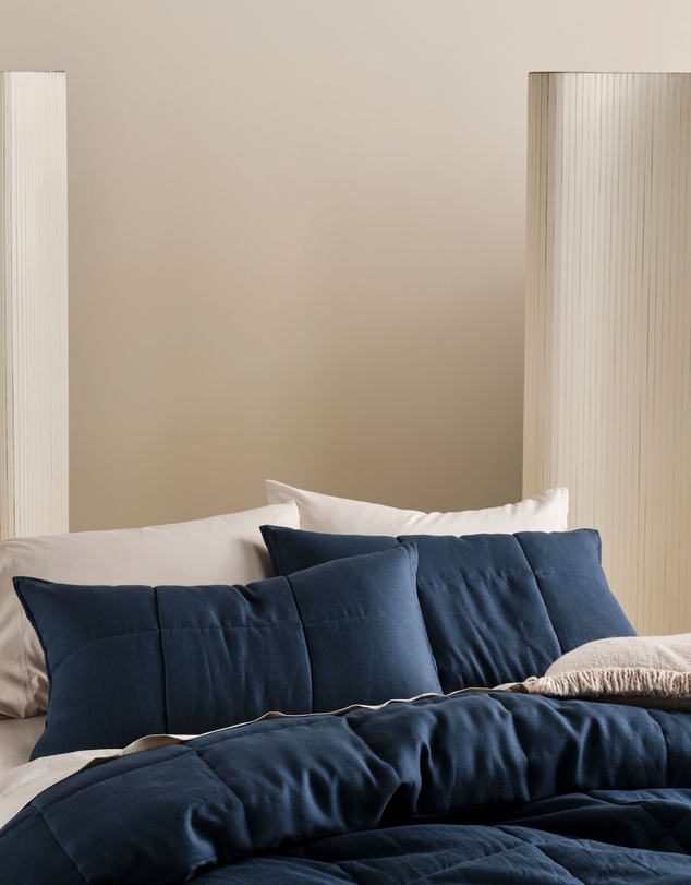 Linen House - Nimes Pure Linen Pillow Sham Pair