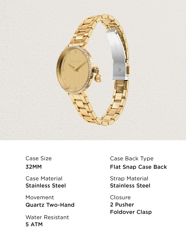 Michael Kors - Pyper Gold Tone Analogue Watch