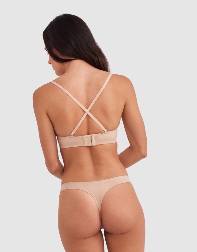 Bras N Things - Body Bliss Plunge Wirefree Push Up - Nude 2