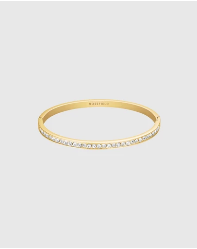 Rosefield - Crystal Gold-Tone Bangle