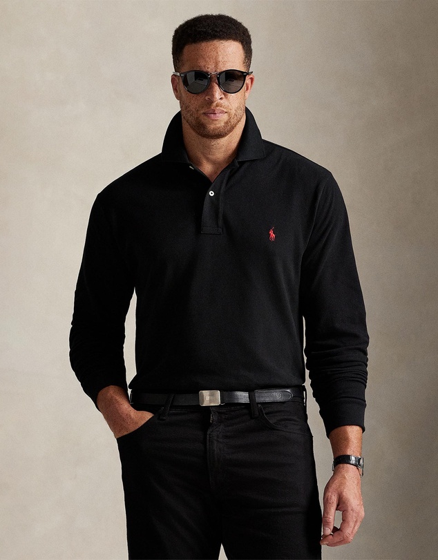Polo Ralph Lauren - Big & Tall - Mesh Long-Sleeve Polo Shirt - ICONIC EXCLUSIVE