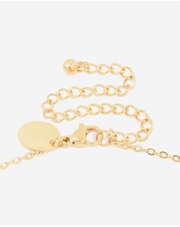Lovisa - Waterproof Gold Plated Stainless Steel Bamboo Letter C Necklace