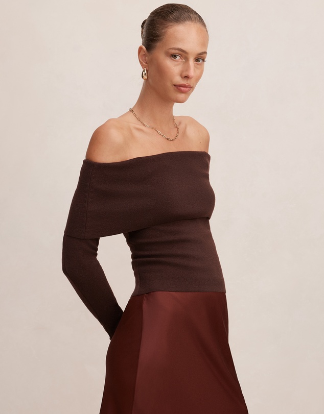 Forever New - Mariella Knitted Bardot Top