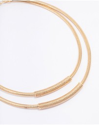 Lovisa - Gold Snake Chain Duo Layered Necklace