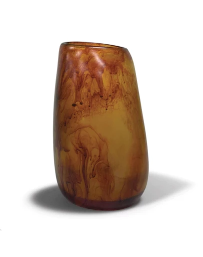Urban Attitude - Urban Attitude RACH Large Vase Height 25.5cm, Width 17cm, Opening 6cm x 9cm - Burnt Amber