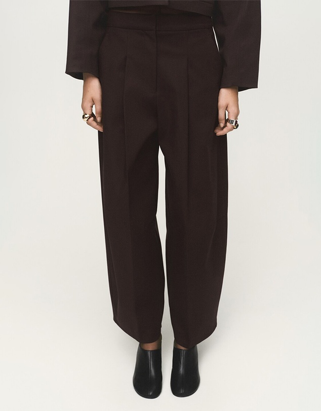 M.N.G - Pleated Wide Leg Trousers