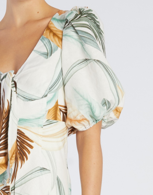 Amelius - La Isla Linen Cocktail Dress