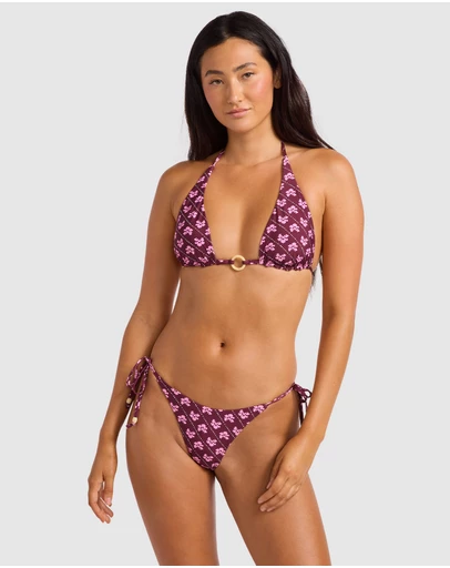 Seafolly - Batik Bloom Longline Slide Triangle Bikini Top