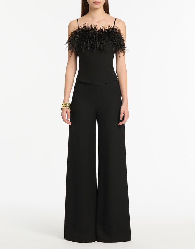 Carla Zampatti - Black Crepe Palazzo Pant