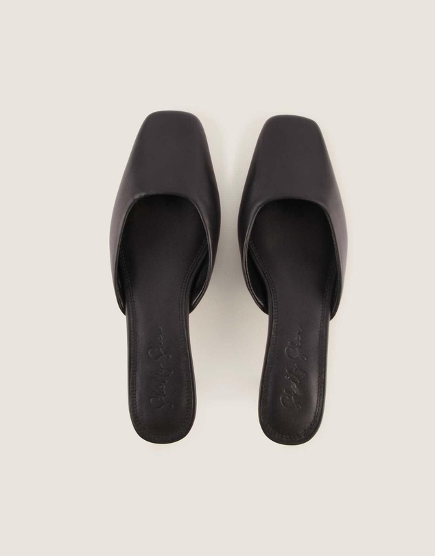 Shelly Shen - Elodie Low Heels Black Leather