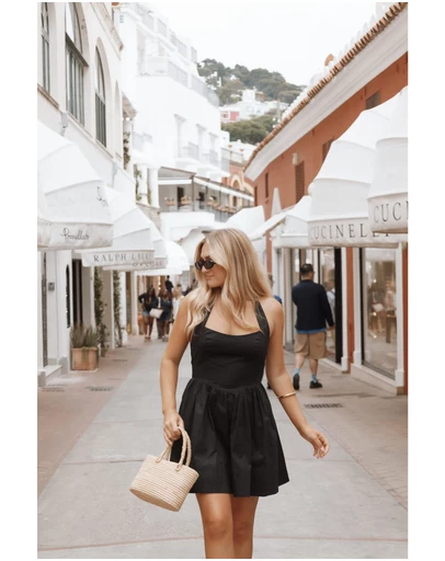 Petal & Pup - Jacinda Mini Dress - Black