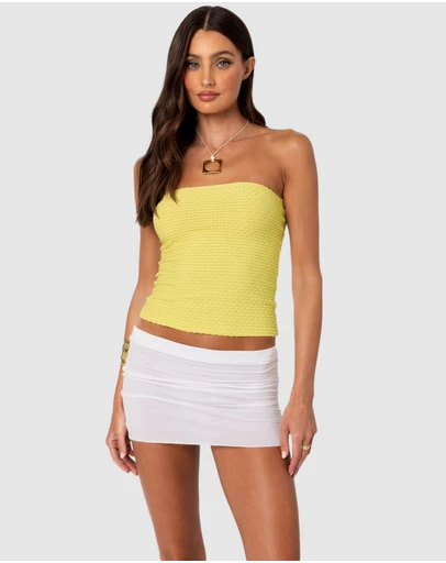 EDIKTED - Albina Textured Tube Top