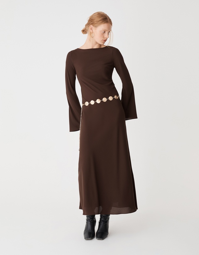Forcast - Quinn Bias Tie Waist Dress