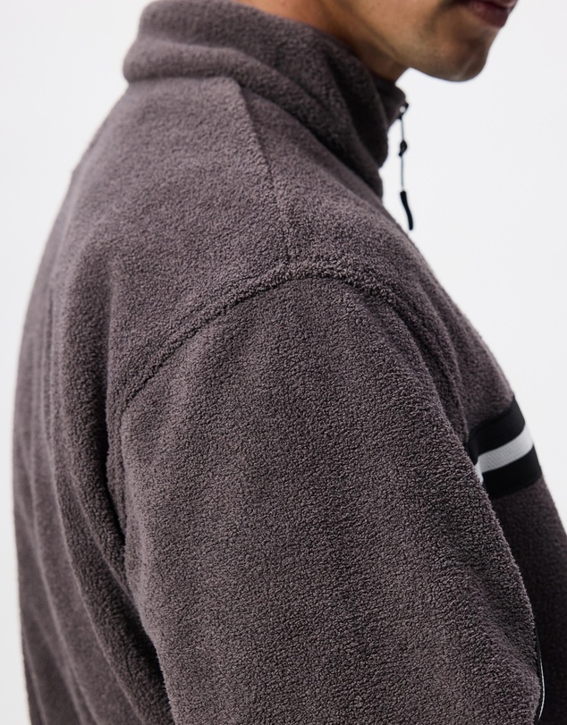 X-Large - Stripe Polar Fleece 1/4 Zip
