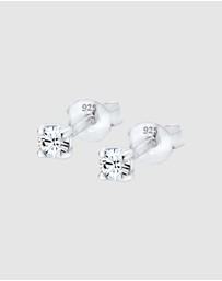 Elli Jewelry - Earrings 925 Silver Classic with Crystals