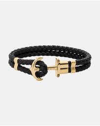 Paul Hewitt - Phrep Black Leather L Bracelet