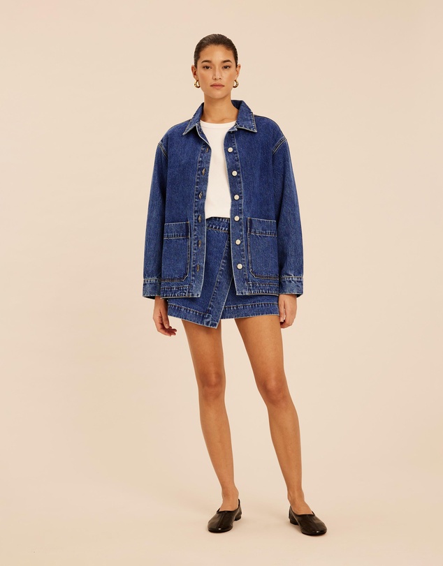 AERE - Denim Oversized Jacket