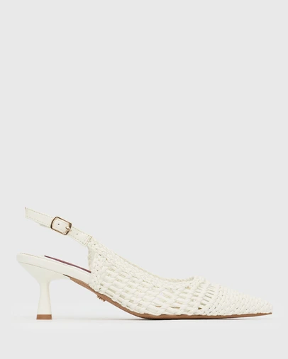 Betts - Paradise Woven Slingback Pumps