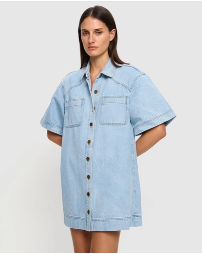KIVARI - Jada Denim Mini Dress