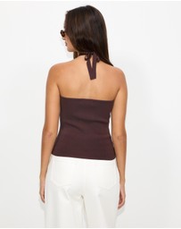 Dazie - Rosalie Halter Knit Top