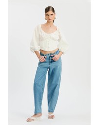 Bardot - Delphina Barrel Leg Jean