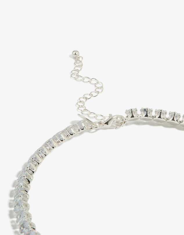 Lovisa - Silver Cubic Zirconia Navette Tennis Set