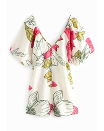 NEXT - Puff Sleeve Playsuit