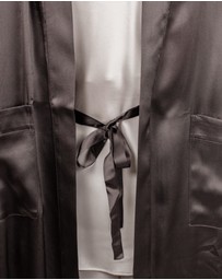 SILK MAGNOLIA - Silk Robe Dressing Gown