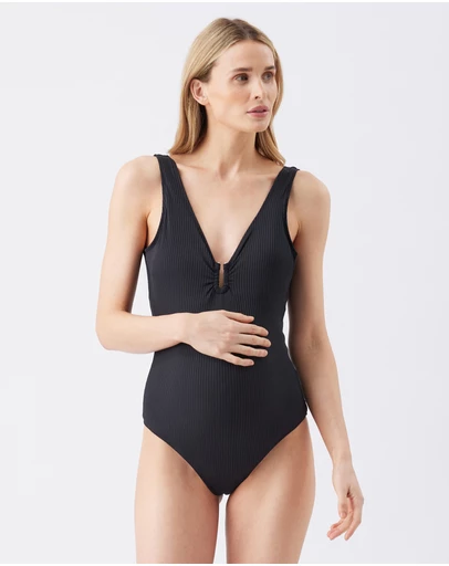 Ripe Maternity - Havana Rib One Piece