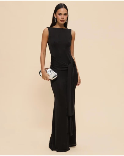 CHANCERY - Ruschia Open Back Maxi Dress