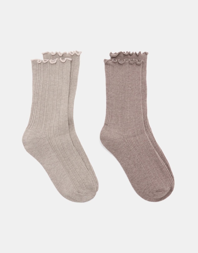 M.N.G - 2-Pack Rib Short Socks - Teens
