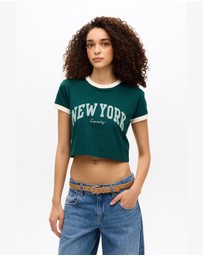 Superdry - Athletic Essentials Ringer Slim Fit Tee