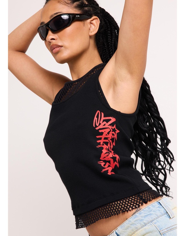 Neon Hart - Layer Mesh Singlet