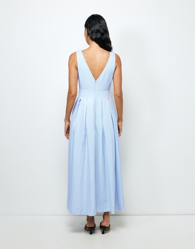 Revibe - Repaired AERE Nylah V-Neck Midi Dress - AU 12