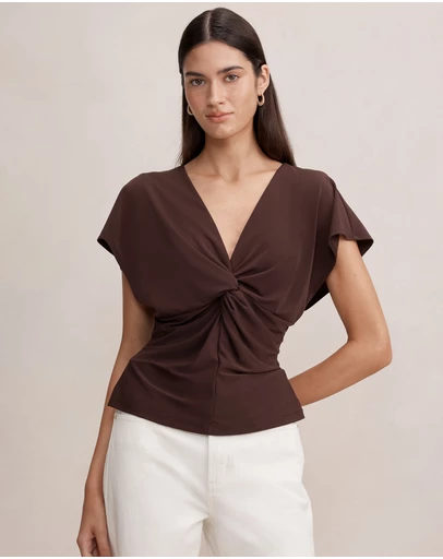 Forever New - Thea Twist Batwing Top