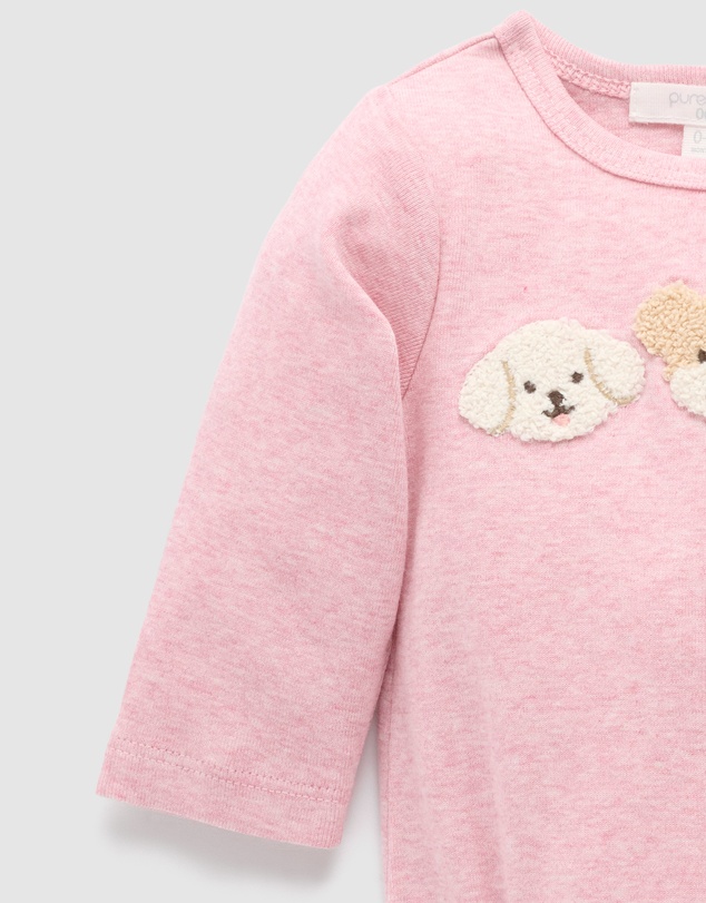 Purebaby - Applique Bodysuit-Kids-Babies