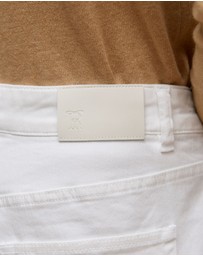 Trenery - Cotton Blend Boyfriend Jean in White