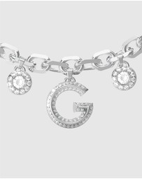 GUESS - Silver-Tone G Crystal Bracelet