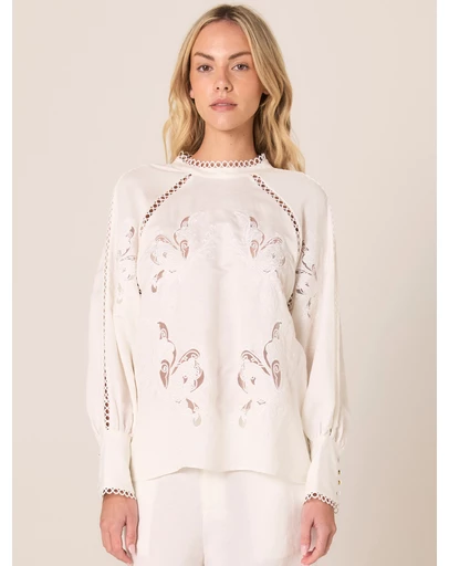 Fate + Becker - Aven Embroidered Blouse