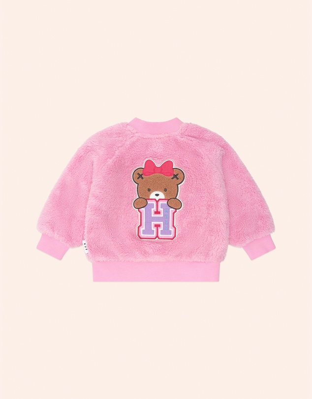 Huxbaby - Varsity Huxette Fur Jacket - Babies-Kids