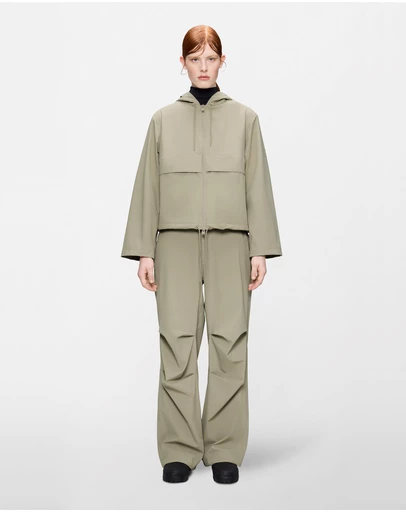 RAINS - Suva Hardshell Short String Women's Jacket Beige