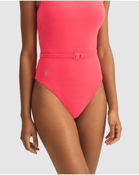 Polo Ralph Lauren - Terry Kennedy Belted Low Back Swimsuit