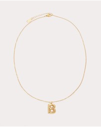 Petit Moments - Bubble Initial Necklace - All Letters