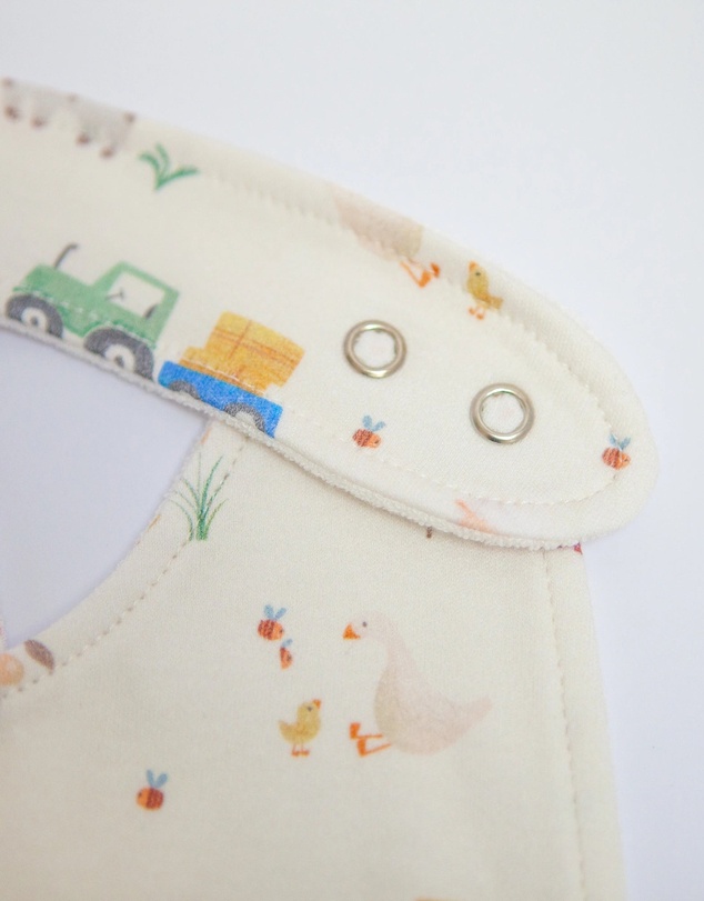 Little Stuff - Farm Friends Jersey Bibs Set Of 2
