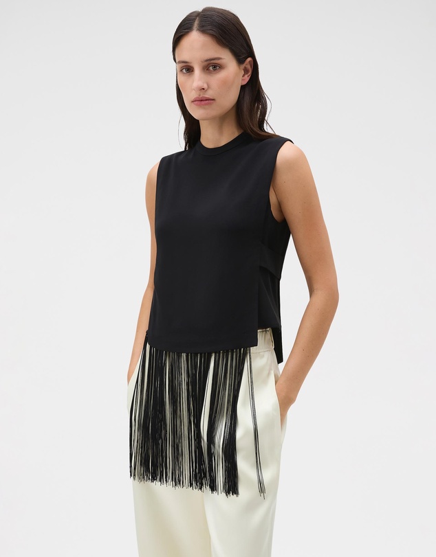 Oroton - Fringe Detail Top