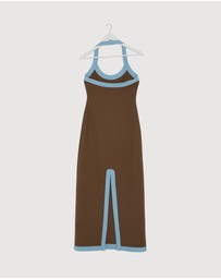 Revibe - Repaired BY JOHNNY. Colette Halter Midi Dress - AU 10