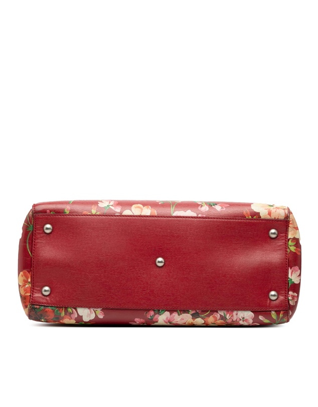 Pre-Loved by Azura Reborn - Pre-Loved Medium Calfskin Blooms Bamboo Shopper Satchel