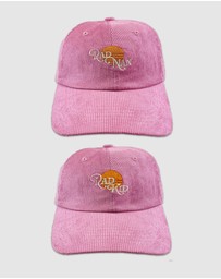 Banabae - Rad Nan and Rad Kid Baseball Cord Cap Bundle in Pink